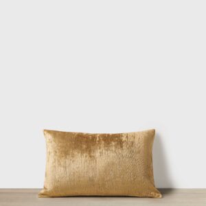 Bronze Velvet Rectangular Decorative Cushion Cover