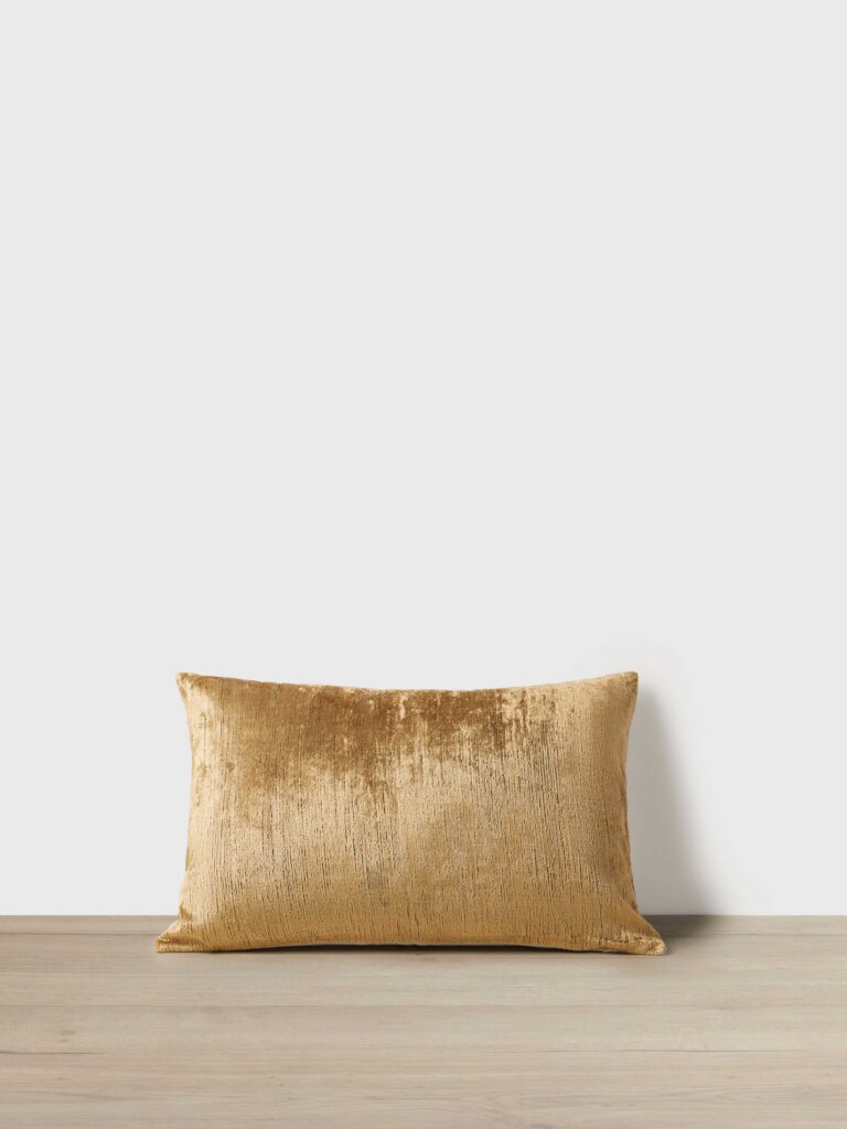 Bronze Velvet Rectangular Decorative Cushion Cover