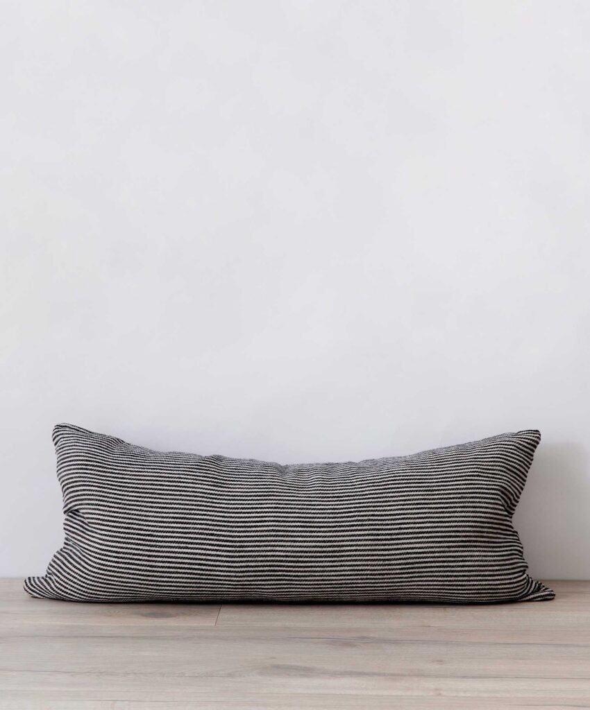 Natural Linen Lumbar Decorative Cushion Cover Style 6