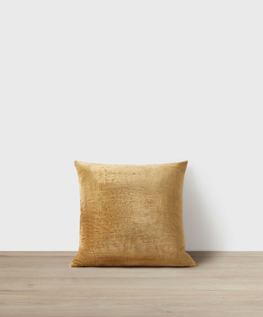 Bronze Velvet Square Decorative Cushion Cover