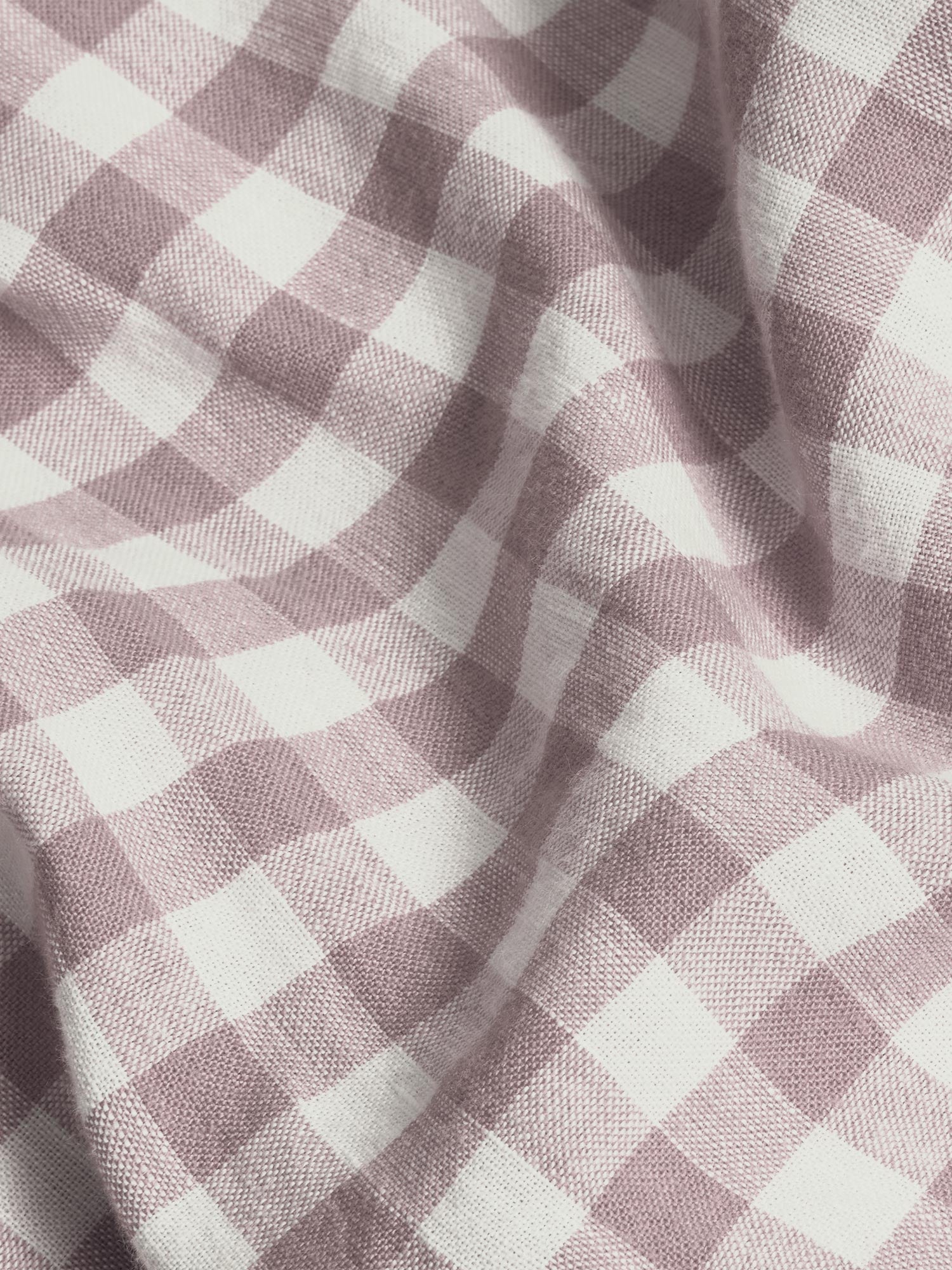 Gingham Linen Blend Flat Sheet - Image 3