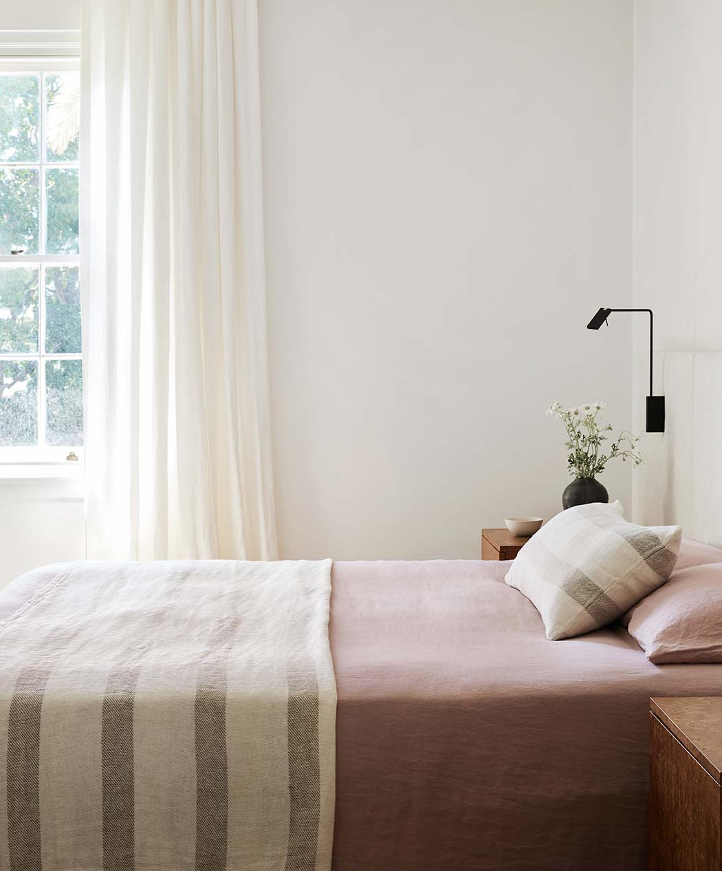 Natural Linen Lumbar Decorative Cushion Cover Style 2 - Image 3