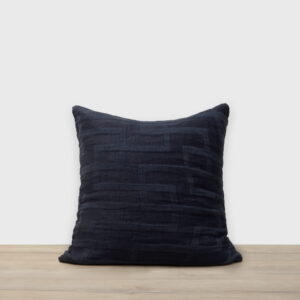 Navy Linen Euro Square Cushion Cover