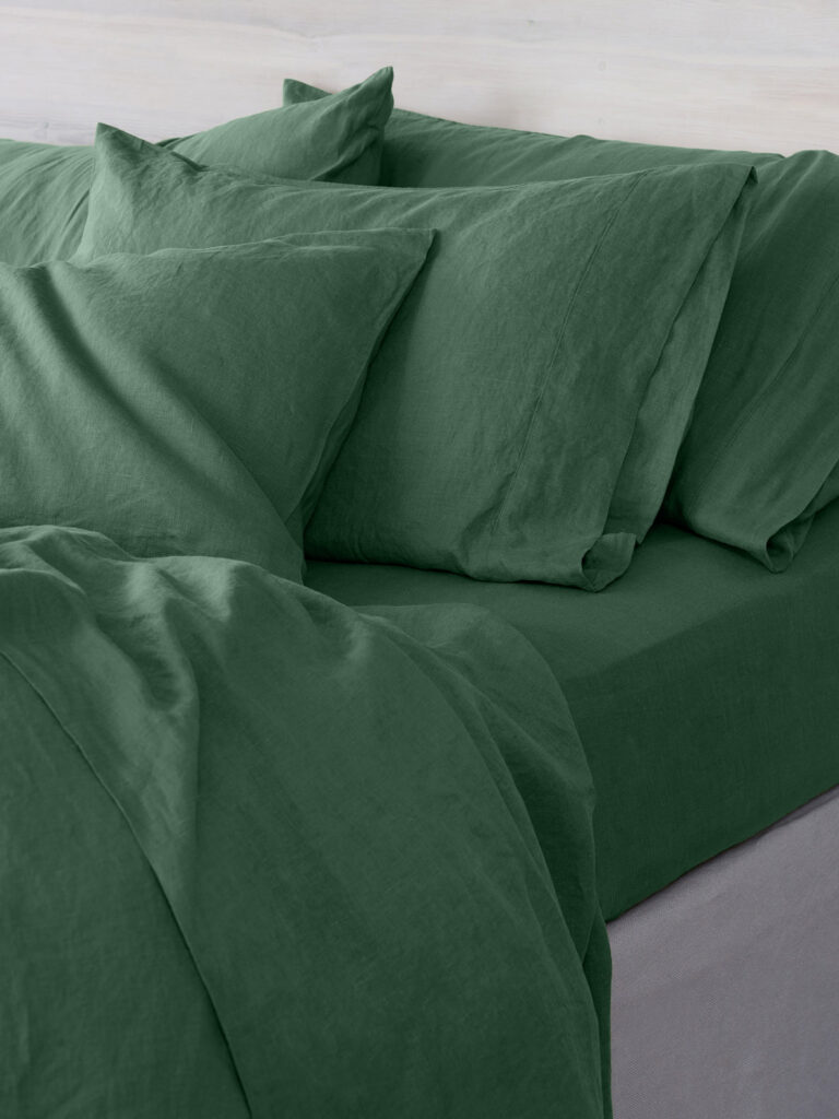 Linen Blend Fitted Sheet Collection Style 2