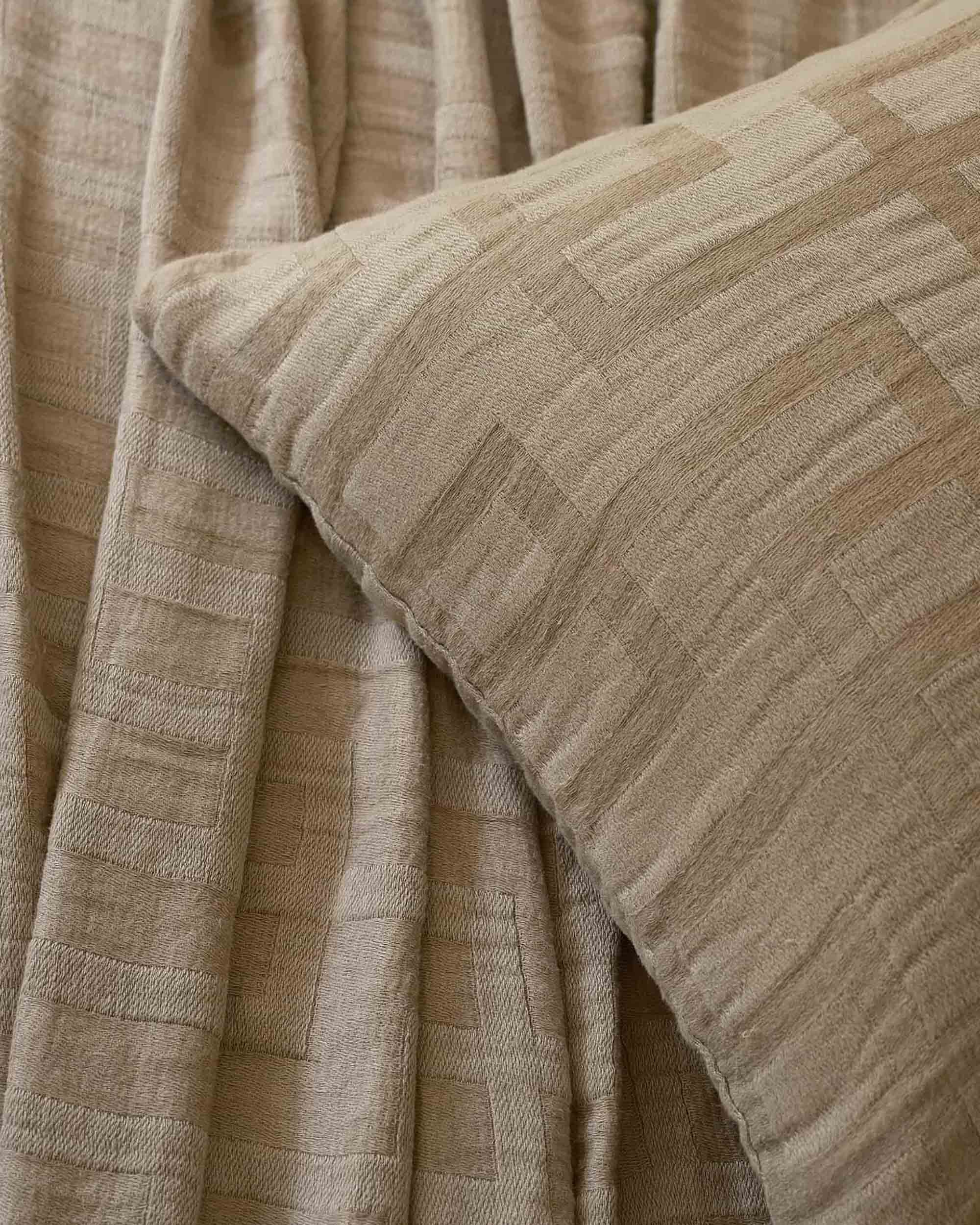 Natural Linen Euro Square Cushion Cover - Image 2