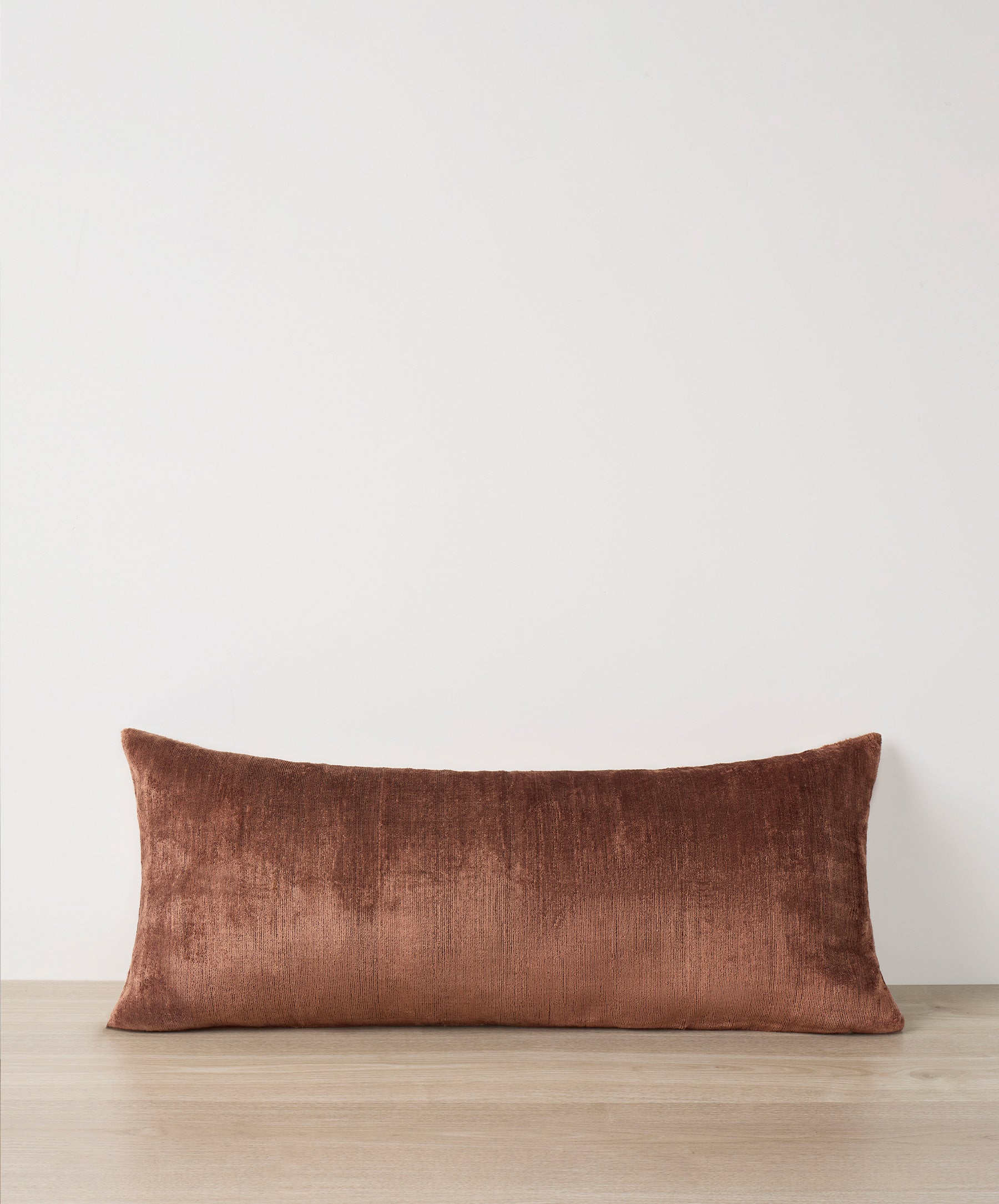 Chestnut Velvet Lumbar Decorative Cushion Cover