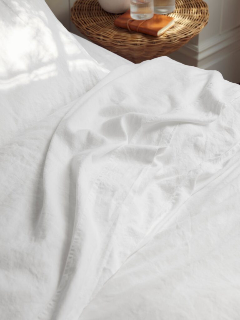 White Linen Flat Sheet Collection