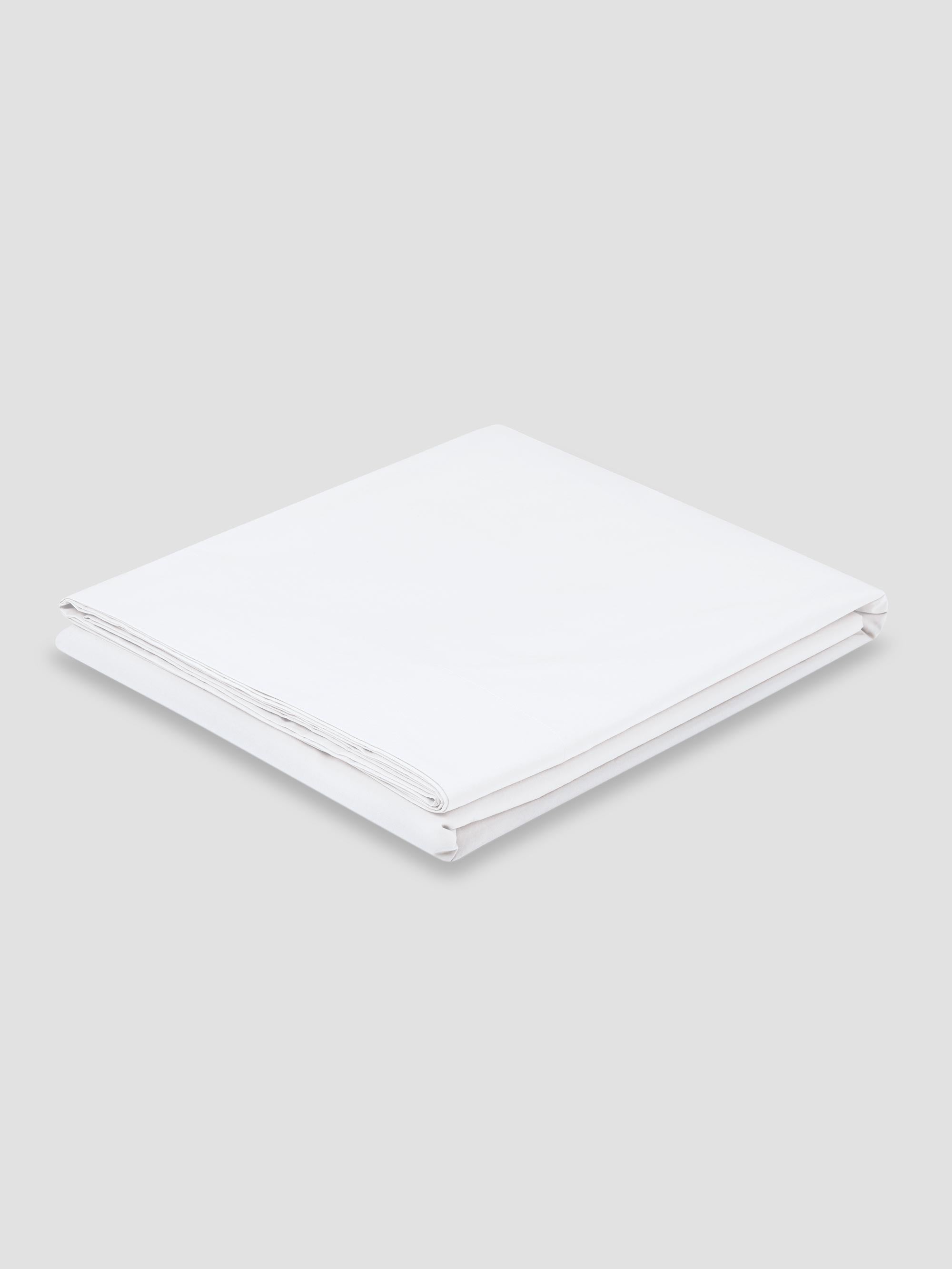 White Cotton Flat Sheet Collection - Image 2