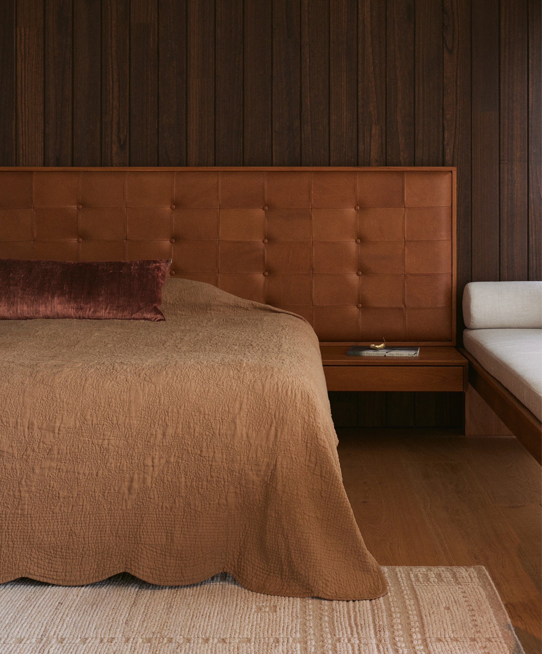 Chestnut Velvet Lumbar Decorative Cushion Cover - Image 3