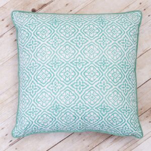Sea Glass Botanical Cotton Cushion Cover
