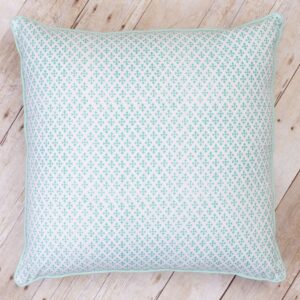 Sea Glass Patterned Cotton Accent Cushion Cover